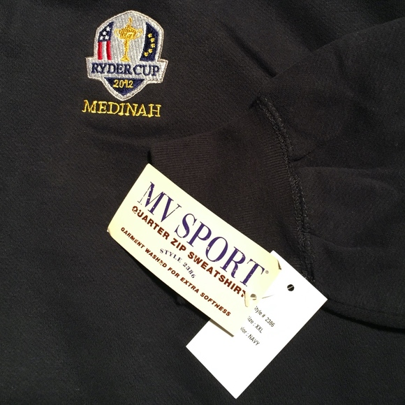 NWT PGA Ryder Cup Medinah Blue Pullover 1/4 Zip - Picture 4 of 4
